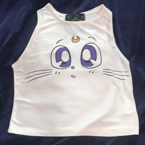 Artemus/sailor moon OM crop top m/l